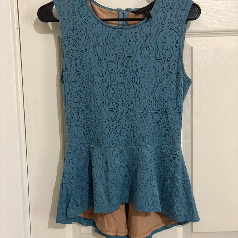 BCBGMaxAzria Peplum Top